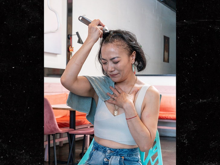 Chef Shirley Chung shaves her head insta