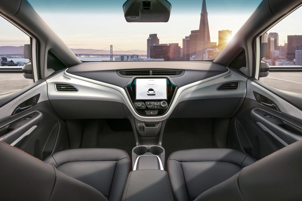 General Motors' Cruise AV self-driving car has no steering wheel or pedals