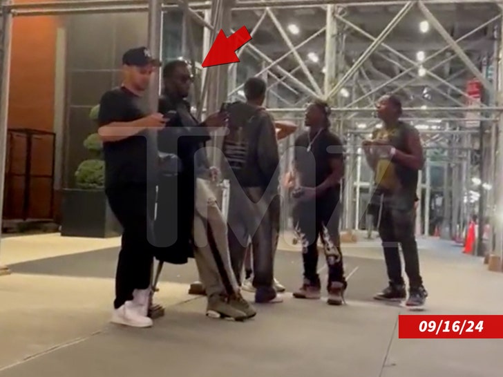 It shows Diddy having fun with fans shortly before his arrest in New York