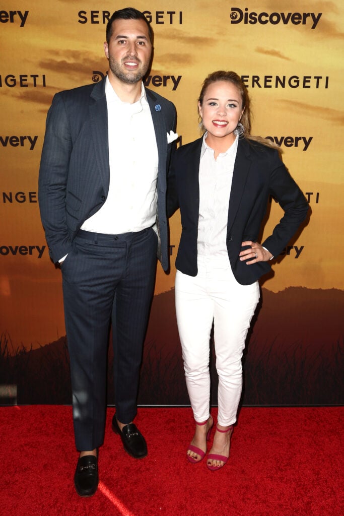 Jeremy Vuolo and Jinger Duggar Vuolo attend Discovery's special screening in Los Angeles "Serengeti" at the Wallis Annenberg Center for the Performing Arts on July 23, 2019 in Beverly Hills, California.