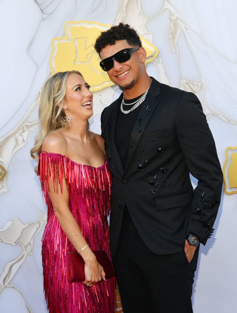 Brittany and Patrick Mahomes on the red carpet