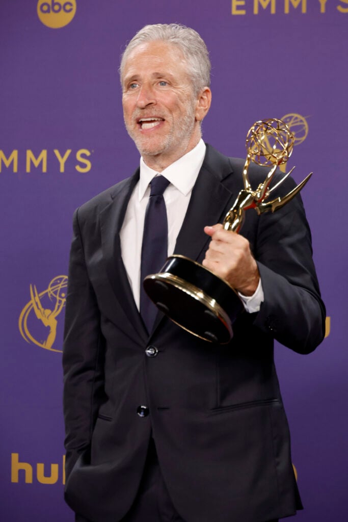 Jon Stewart, winner of the award for Best Interview Series for 