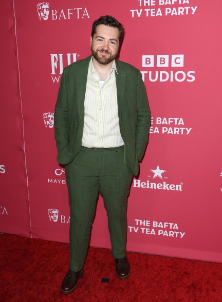 Michael Gandolfini arrives at The 2024 BAFTA TV Tea Party 