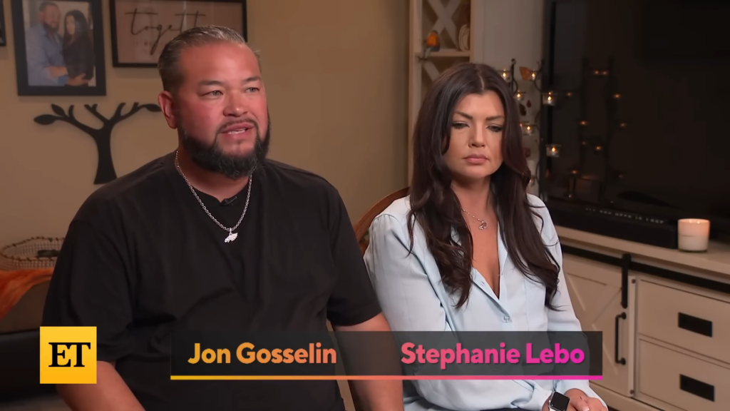 Jon Gosselin and girlfriend Stephanie Lebo.