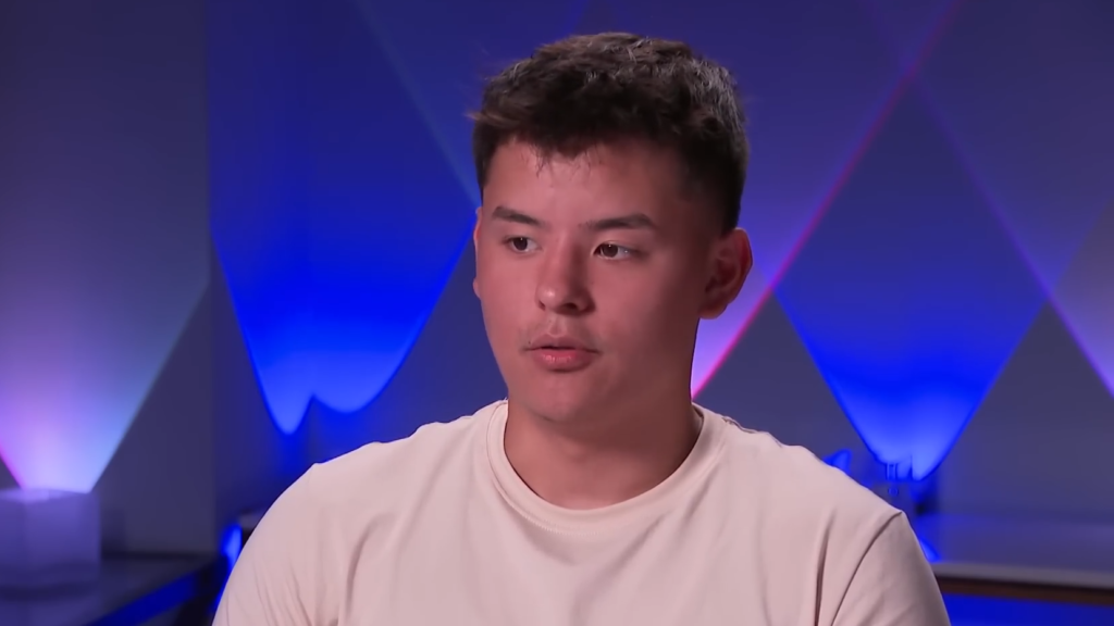 A YouTube screenshot of Collin Gosselin's 2024 interview with Entertainment Tonight.