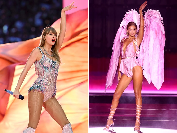 Taylor Swift shows Hadid side by side