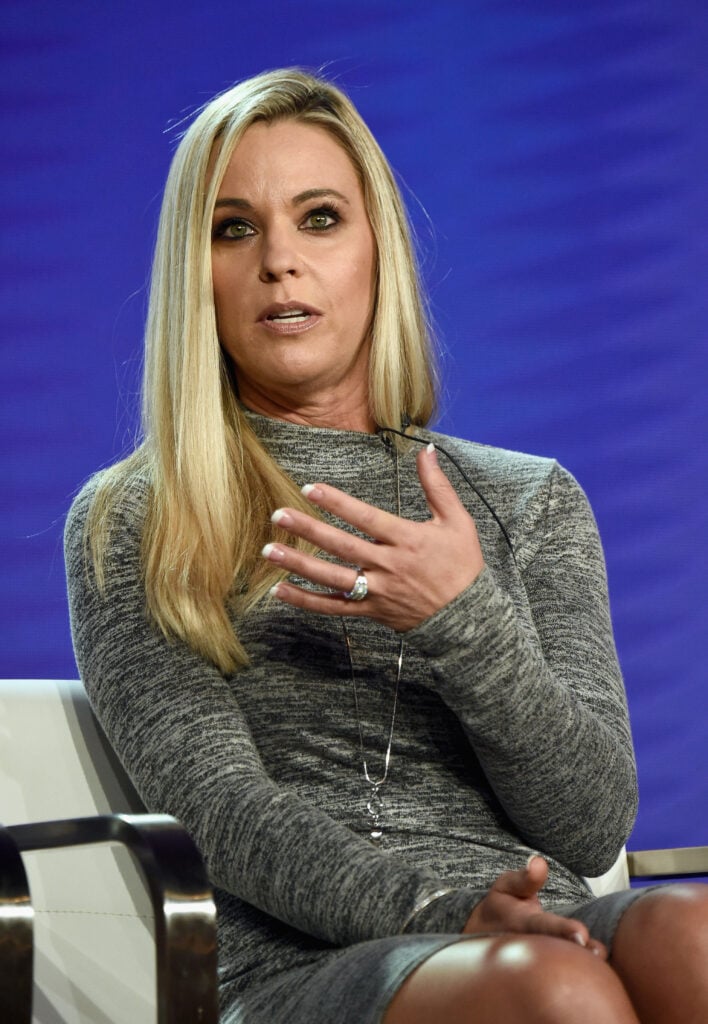 Kate Gosselin of 'Kate Plus Date' speaks onstage during the TLC leg of the Discovery Communications Winter 2019 TCA Tour at the Langham Hotel on February 12, 2019 in Pasadena, California. 