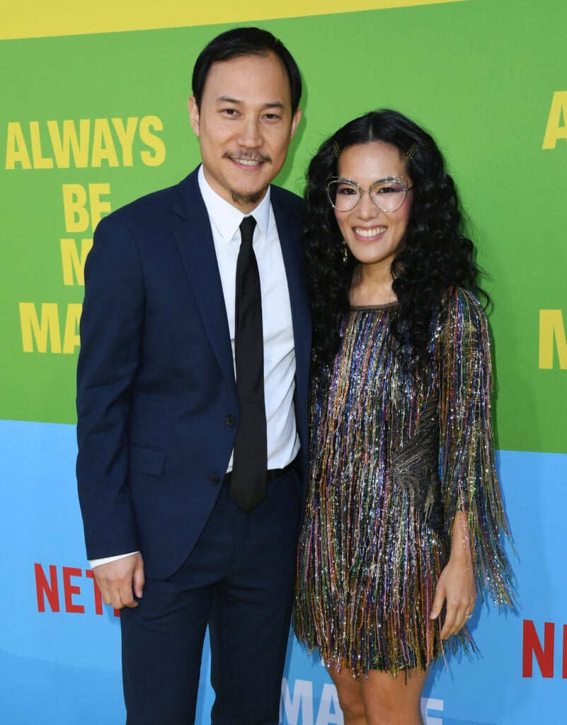 Ali Wong and Justin Hakuta attend Netflix premiere "Always be my maybe" at the Regency Village Theater on May 22, 2019 in Westwood, California. 