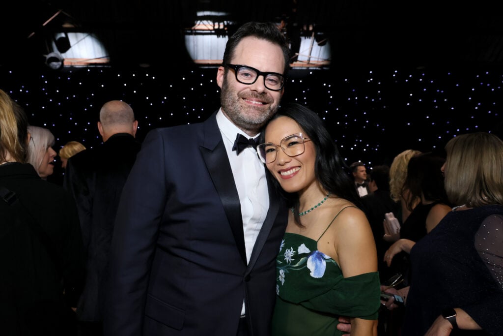 Bill Hader and Ali Wong attend the 29th Annual Critics Choice Awards at Barker Hangar on January 14, 2024 in Santa Monica, California. 