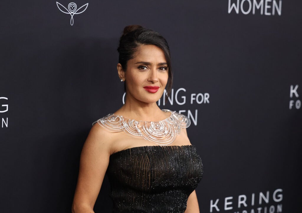 Salma Hayek attends the 2024 Kering for Women Dinner at The Pool on September 9, 2024 in New York City. 