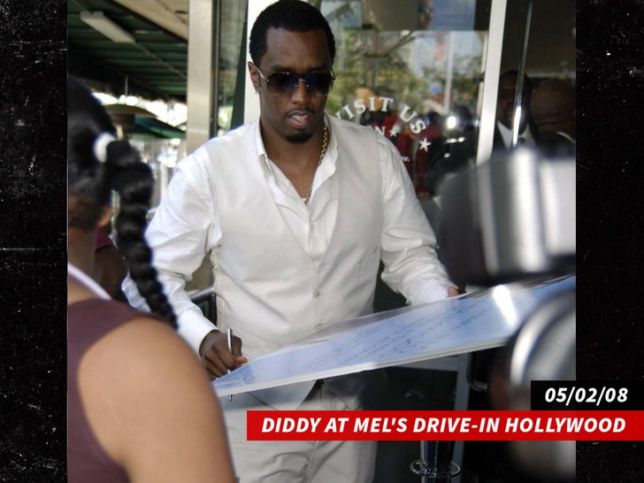 Diddy at Mel's Drive-In Hollywood